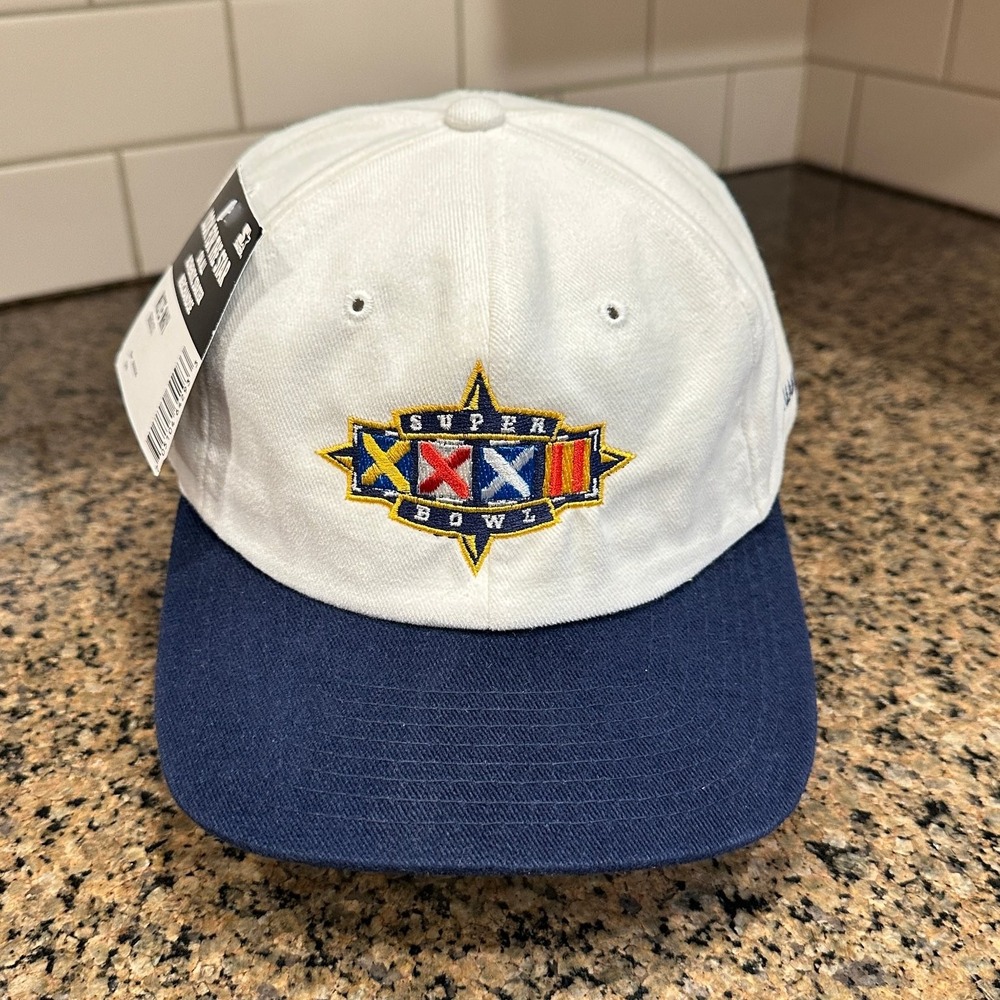 Vtg Starter Super Bowl XXXII Hat 1998 Adjustable Snapback White Deadstock New